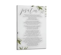 Psalm 91 Prayer ReligiousCanvas Poster Wall Art Poster for Room Living Room Study Aesthetics And DecorationFrame-style 16x24inch(40x60cm)