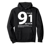 Psalm 91 Seven Bible Verse Inspirational Christian Pullover Hoodie