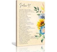 Psalm 91 Wall Art Spanish Bible Verses Wall Decor Framed Motivational Quotes Pictures Christian Wall Art Prints 08x12 inches