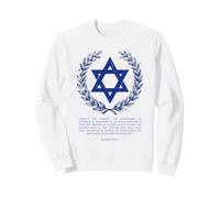 Psalms 122:6-9 Star of David Israel Bible Verse Greek Sweatshirt