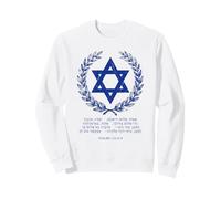 Psalms 122:6-9 Star of David Israel Bible Verse Hebrew Sweatshirt
