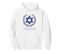 Psalms 122:6-9 Star of David Israel Bible Verse Hindi Pullover Hoodie