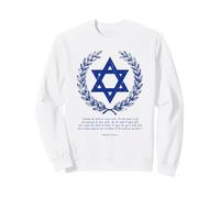 Psalms 122:6-9 Star of David Israel Bible Verse Hindi Sweatshirt
