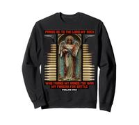 Psalms 144:1 The Lord my Rock trve Metalhead Moshpit Metal Sweatshirt