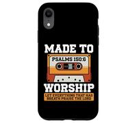 Psalms 150:6 Made To Worship Christian Music Lover Art Case for iPhone XR