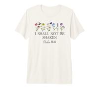 Psalms 16:8 Will I Shall Not Be Shaken Bible Verse Christian Premium T-Shirt