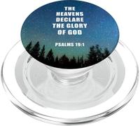 Psalms 19:1 The Heavens Declare Glory of GOD - Faith Verse PopSockets PopGrip for MagSafe