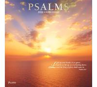 Psalms | 2026 12 x 24 Inch (Hanging) Monthly Square Wall Calendar | Foil Stamped Cover | Plato | Religion Hymns Lord