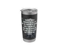 Psalms 23:4 Though I Walk Through The Valley Christian Bible Stainless Steel Insulated Tumbler