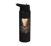 Psalms 23:4 Though I Walk Through The Valley Christian Bible Stainless Steel Insulated Water Bottle
