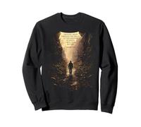 Psalms 23:4 Though I Walk Through The Valley Christian Bible Sweatshirt