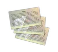 Psalms 23 Bible Verse Wallet Card | 30pk 2x3.5” Jewelry I Am Not Alone Poster Wall Art Bracelet Driving Keychain First Time Drivers Angel