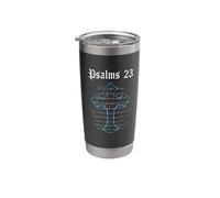 Psalms 23 Scripture and Cross Stainless Steel Insulated Tumbler