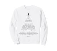 Psalms 23 Though I Walk Through The Valley Christian Bible Sweatshirt