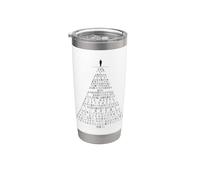 Psalms 23 Though I Walk Through The Valley - Japanese Verse Stainless Steel Insulated Tumbler