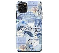 Psalms 46:5 Beachy Blue Coastal Coquette Preppy Collage Case for iPhone 11 Pro Max