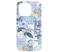 Psalms 46:5 Beachy Blue Coastal Coquette Preppy Collage Case for iPhone 15 Pro