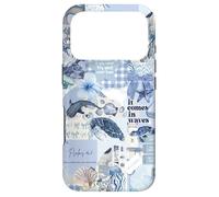 Psalms 46:5 Beachy Blue Coastal Coquette Preppy Collage Case for iPhone 17 Pro