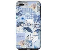 Psalms 46:5 Beachy Blue Coastal Coquette Preppy Collage Case for iPhone 7 Plus/8 Plus