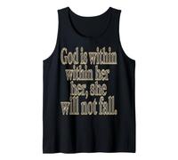 Psalms 46 5 God is Within Her She Will Not Fall Tank Top