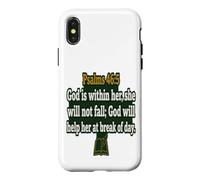 Psalms 46 5 God Is Within Her Women Shirt Case for iPhone X/XS
