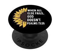 Psalms 73:26 73 26 God Jesus Religious Quote Christian PopSockets Swappable PopGrip