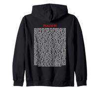 Psalms 91 Bible Verse Protection Safety Blessing (GERMAN) Zip Hoodie