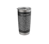 Psalms 91 Bible Verse Protection Safety Blessing (Spanish) Stainless Steel Insulated Tumbler