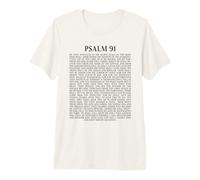 Psalms 91 Full KJV Bible Verse Protection & Safety Blessing Premium T-Shirt
