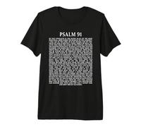 Psalms 91 Full KJV Bible Verse Protection & Safety Blessing Premium T-Shirt
