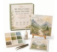 Psalms of Comfort & Strength Sea Glass Art Kit, Bible Verse Mosaic Craft Kit with Inspirational Scripture Design, DIY Religious Wall Decor, Relaxing Faith Gift，#3