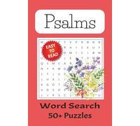 Psalms Word Search Puzzle Book: Word Searches with Easy to Read Print about Praise, Prayer, Peace and More|6x9 inches, 110 Pages|50+ Puzzles…Gift for Vacation, Holidays and Free Times.