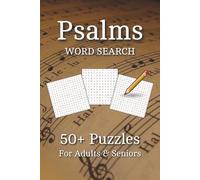 Psalms Word Search Puzzle Book: Word Searches with Easy to Read Print about Praise, Worship, Wisdom, and More | 6x9 inches, 110 pages | 50+ Puzzles ... Gift for Vacations, Holidays and Relaxing