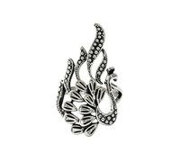 PSAMPMOS Vintage Phoenix Adjustable Rings for Women Retro Ethnic Style Open Finger Ring Lucky Animal Jewelry Gift, Sizes 5-10