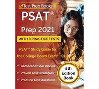 PSAT Prep 2021 with 3 Practice Tests: PSAT Study Guide for the College Board Exam [5th Edition Book]