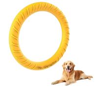 Psatfito G Dog Fitness Ring, Bite Training Toy for Small Medium Large Dogs, Agility Exercise Equipment, Interactive Tug of War Ring, Outdoor Game Toy for Pets, Yellow