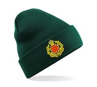 PSave Duke of Lancaster's Regiment Insignia Mens Premium Embroidered Beanie Hat, Bob Hat British Army Military