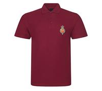 PSave Household Cavalry Regiment Insignia Mens Polo Shirt British Army Military (as8, Alpha, x_l, Regular, Regular, Maroon)