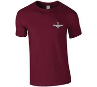 PSave Parachute Regiment Paratrooper Paras Insignia Mens Tshirt British Army Military T Shirt (as8, Alpha, m, Regular, Regular, Maroon, Medium)