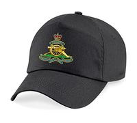 PSave Royal Artillery Insignia Embroidered Baseball Cap British Army Military Embroidery (Black)