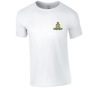 PSave Royal Artillery The Royal Regiment of Artillery The Gunners Insignia Mens Tshirt British Army Military T Shirt (as8, Alpha, l, Regular, Regular, White, Large)
