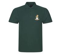 PSave Yorkshire Regiment Insignia Mens Embroidered Polo Shirt British Army Military Embroidery (as8, Alpha, l, Regular, Regular, Green)