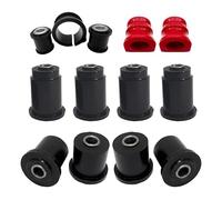 PSB Bushings - Complete Front Polyurethane Bushing Kit - Compatible With Nissan Navara D40 2005 - 2015, red