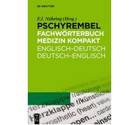 Pschyrembel Fachworterbuch Medizin Kompakt: Englisch-Deutsch/Deutsch-Englisch