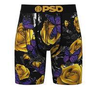 PSD | Golden Flight Men's Boxer Briefs | Breathable Micromesh Pouch | Four-Way Stretch Fabric | Soft Flat Seams | Comfortable Support for Everyday Wear |Size M