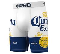 PSD Men's Beer Boxer Briefs - Breathable and Supportive Men's Underwear with Moisture-Wicking Fabric, Corona, S