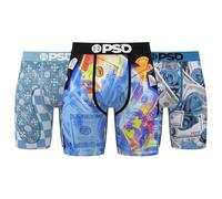 PSD Mens Boxer Briefs - Icy Lux 3-Pack, 7 Inch Inseam, Moisture-Wicking, 4-Way Stretch, Boxer Briefs for Men Pack