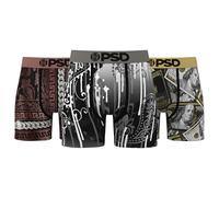 PSD Men's Boxer Briefs - Luster Lux 3 Pack, 5 Inch Inseam, Moisture-Wicking, Boxer Briefs for Men Pack, Small