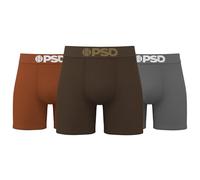 PSD Men's Boxer Briefs - Western Cotton 3 Pack, 5 Inch Inseam, Moisture-Wicking, Boxer Briefs for Men Pack, Small