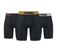 PSD Men's Cotton Underwear - 7 Inch Standard-Length Boxer Briefs, Breathable Underwear Men, Comfortable Fit Packs & Singles, Metals 3-pack, M
